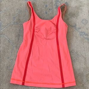 Lululemon bright striped tank with built in bra